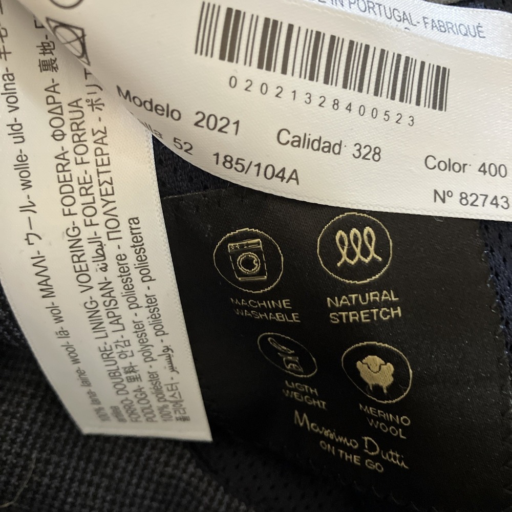 Massimo Dutti, Super 120S WOOL  , Blazer ,‎ gray , Size 42 - Picture 3 of 10
